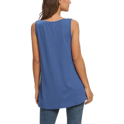 Women's Summer Casual Sleeveless V-Neck T-Shirt Tunic Blouse Tank Tops DailySale
