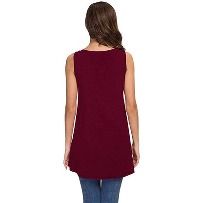 Women's Summer Casual Sleeveless V-Neck T-Shirt Tunic Blouse Tank Tops DailySale