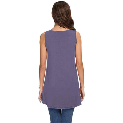 Women's Summer Casual Sleeveless V-Neck T-Shirt Tunic Blouse Tank Tops DailySale