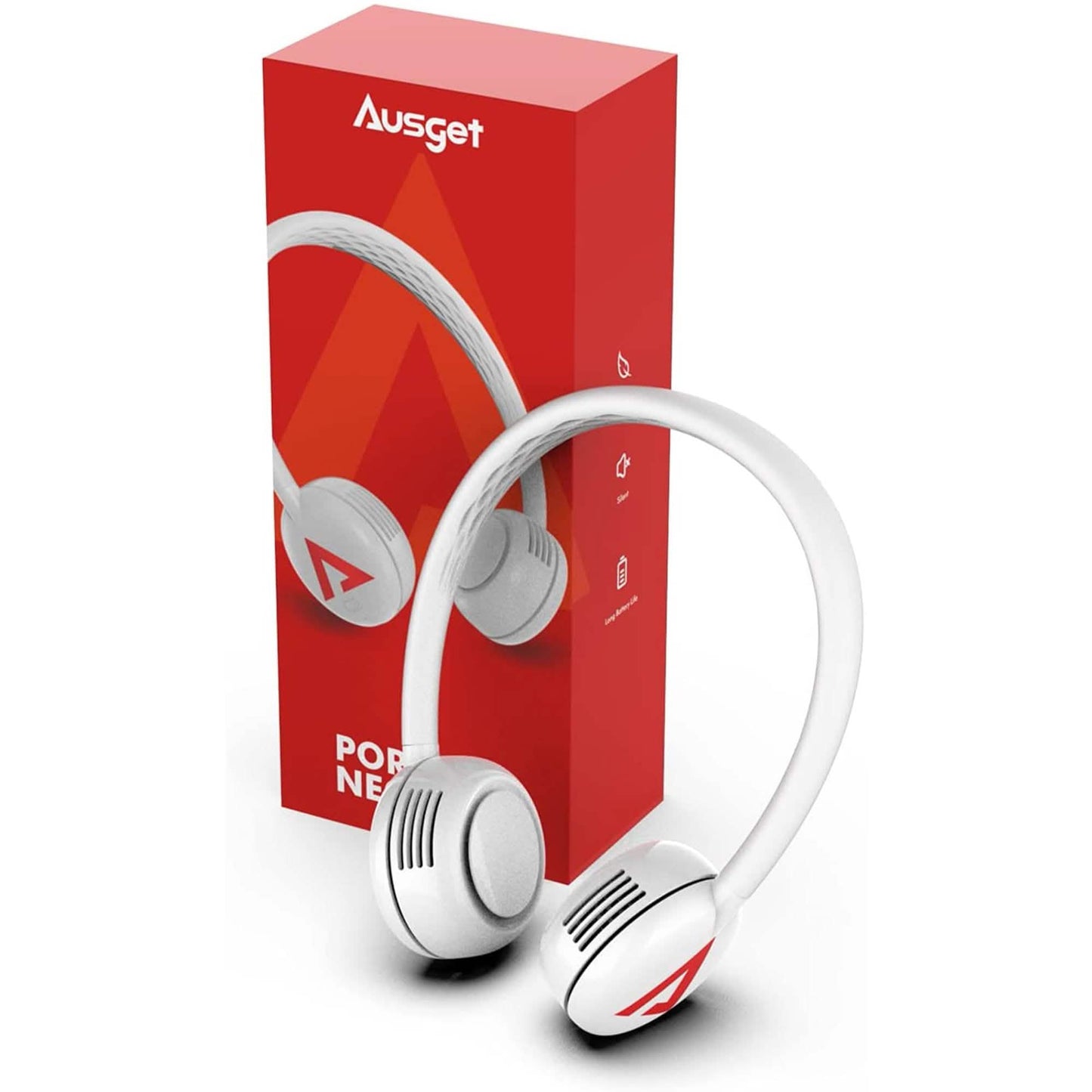 Ausget Portable Neck Fan, Bladeless Hands-Free Fan USB Rechargeable DailySale