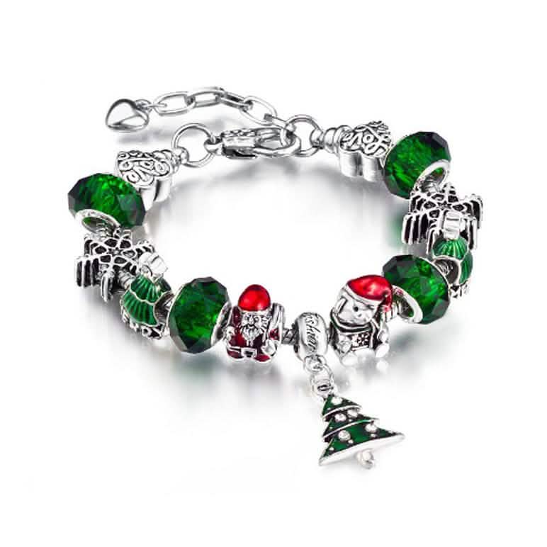 Austrian Crystal Christmas Charm Bracelet DailySale