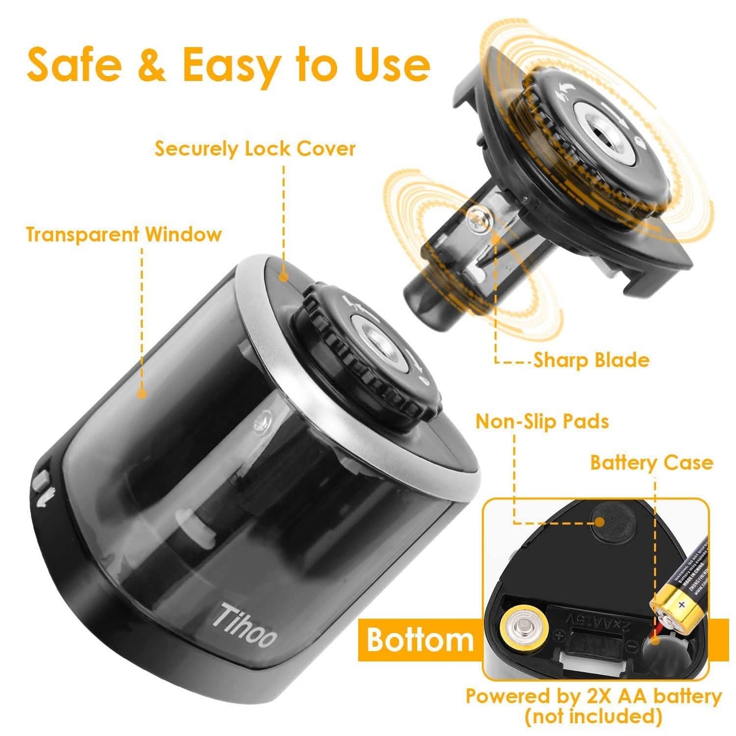 Auto Manual Electric Pencil Sharpener DailySale