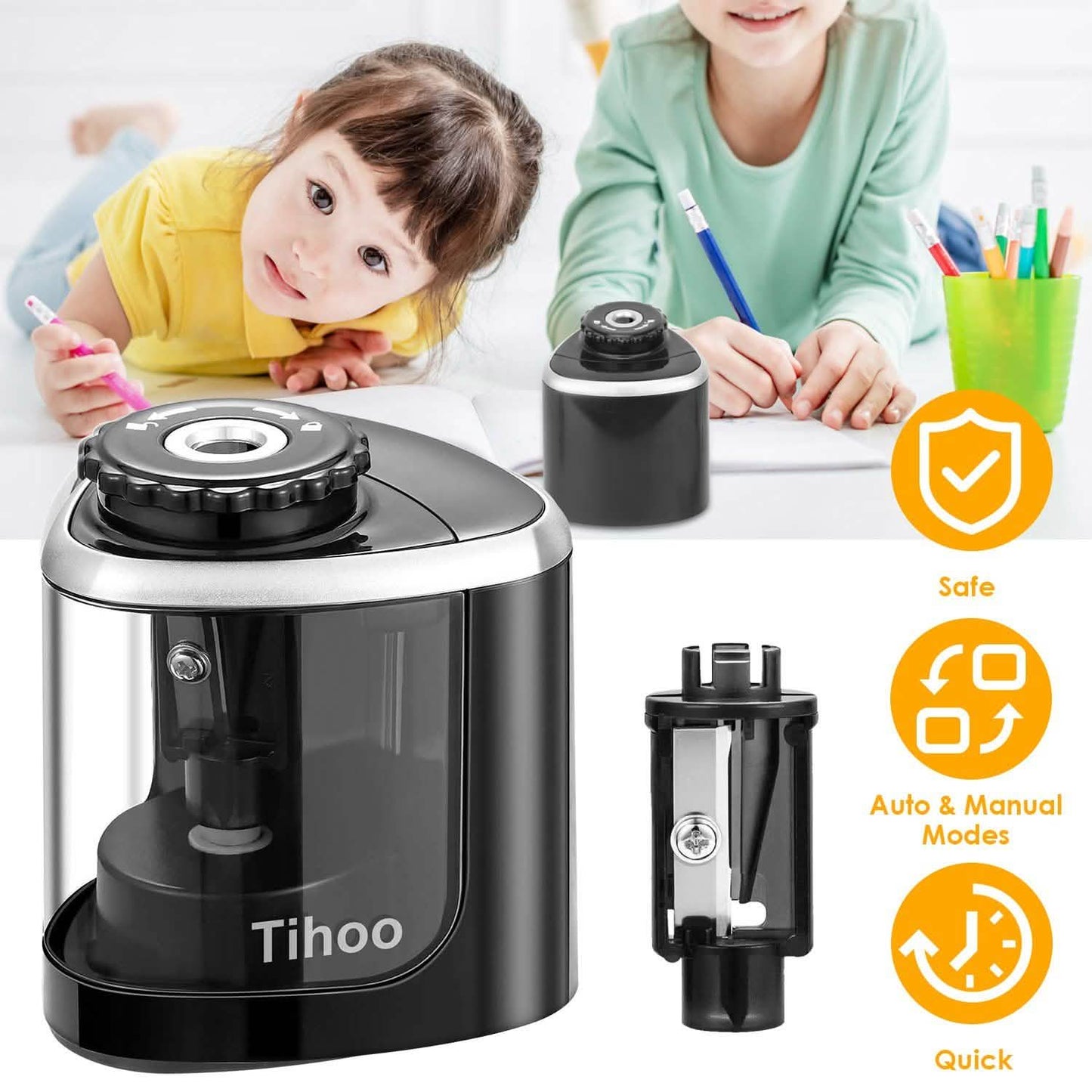 Auto Manual Electric Pencil Sharpener DailySale