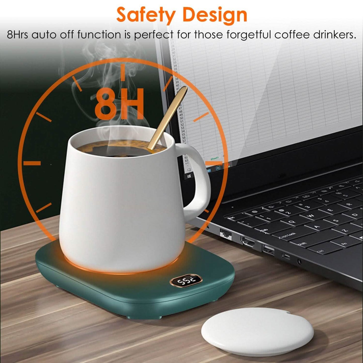 Auto Shut Off USB Coffee Mug Heating Plate with 3 Temperature Setting DailySale