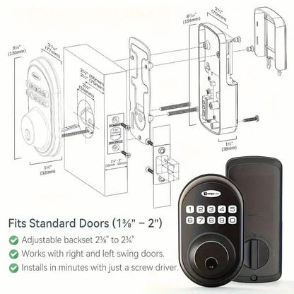 Auto Smart Keypad Door Lock Set DailySale