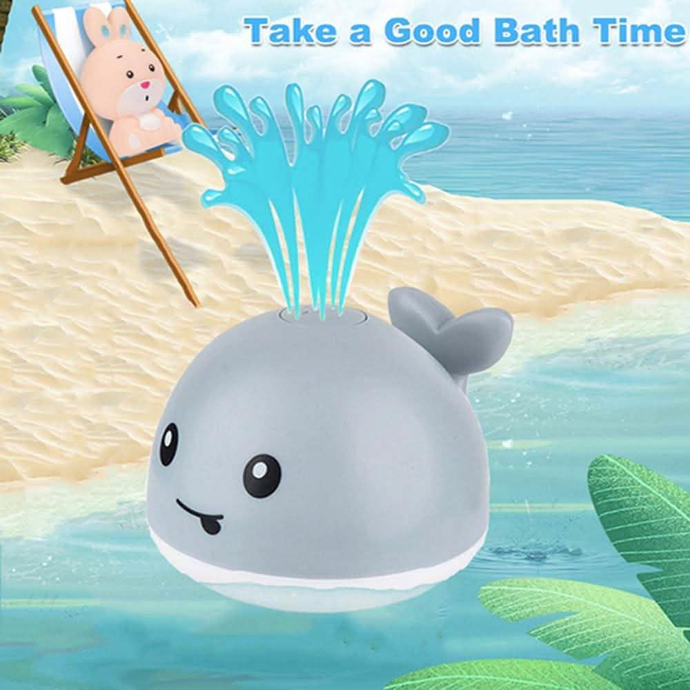 Auto Spray Water Whale Toy With Seven Kinds Of Flashing Light For Toddlers DailySale