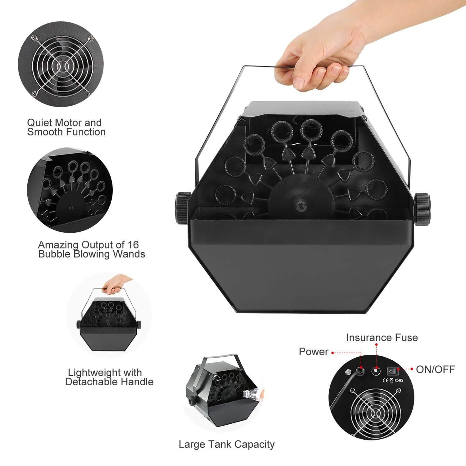Automatic Bubble Machine 25W DailySale