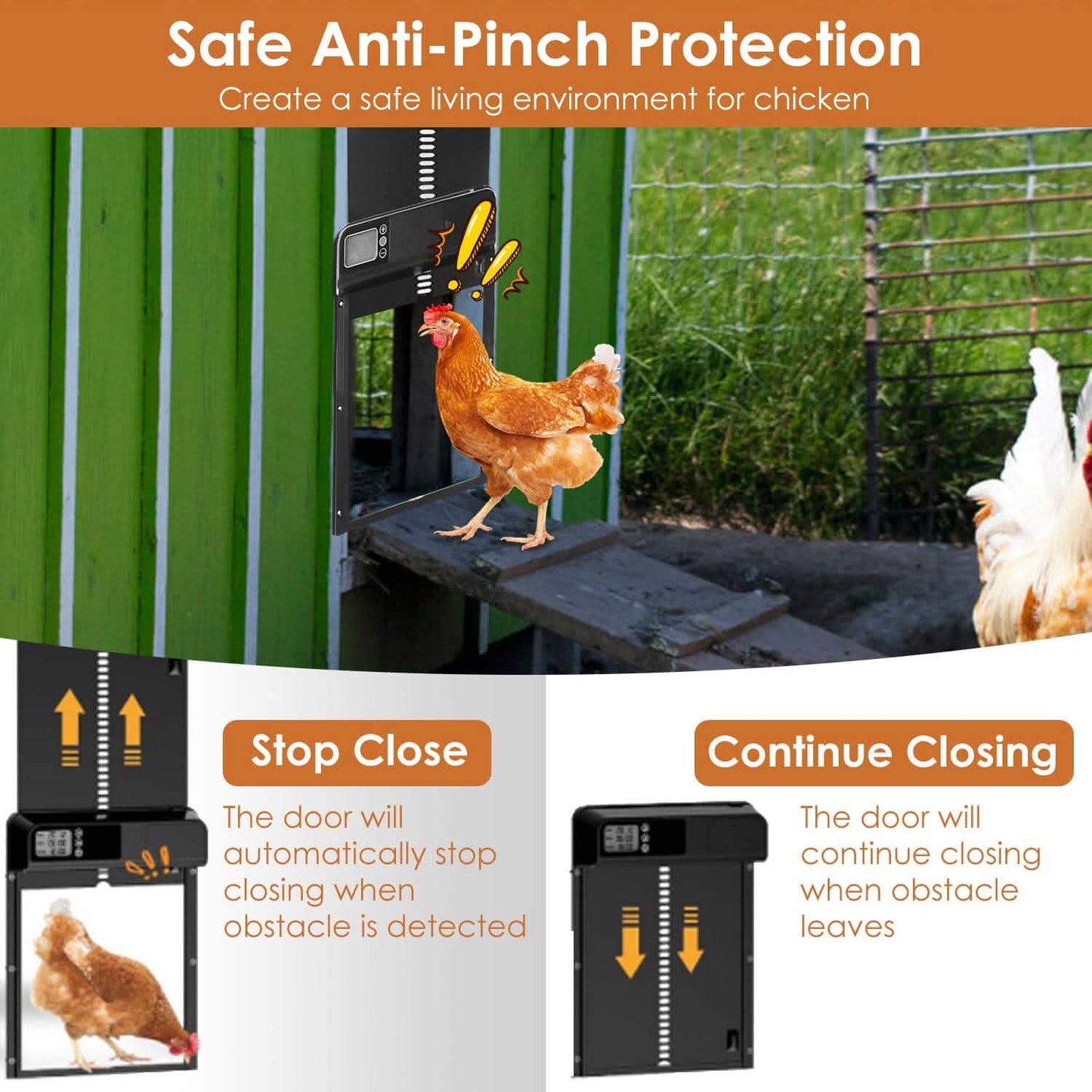 Automatic Chicken Coop Door with Timer Setting DailySale