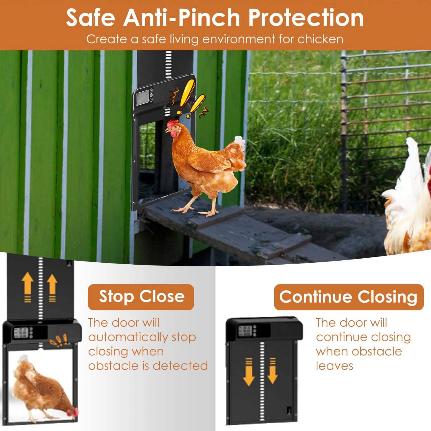 Automatic Chicken Coop Door with Timer Setting DailySale