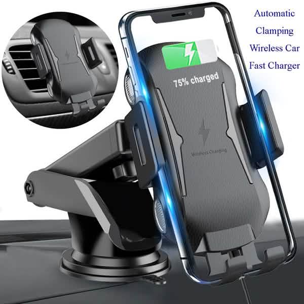 Automatic Clamping Wireless Car Charger Mount DailySale