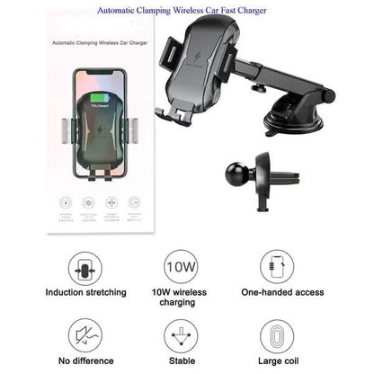 Automatic Clamping Wireless Car Charger Mount DailySale