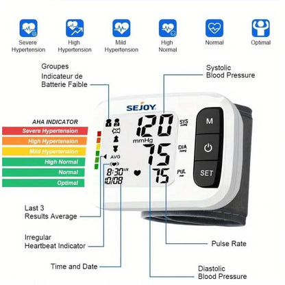 Automatic Digital Wrist Blood Pressure Monitor DailySale