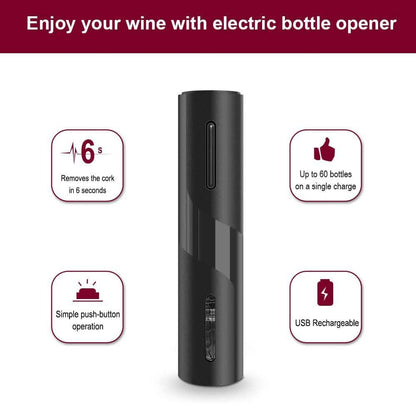 Automatic Electric Wine Bottle Corkscrew Opener DailySale