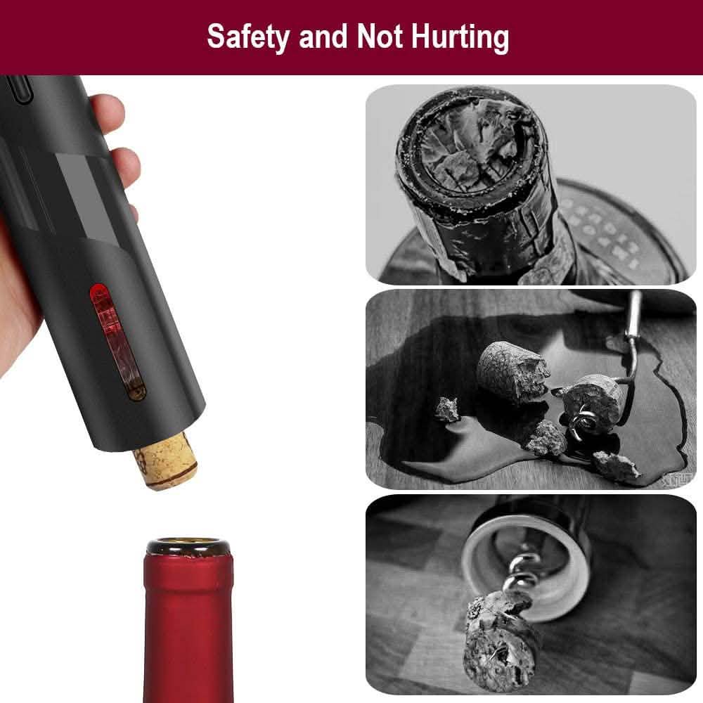 Automatic Electric Wine Bottle Corkscrew Opener DailySale