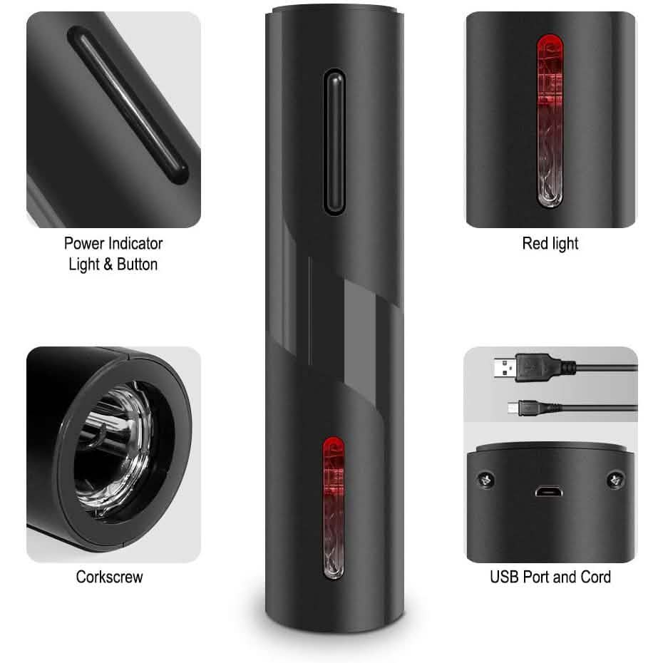 Automatic Electric Wine Bottle Corkscrew Opener DailySale