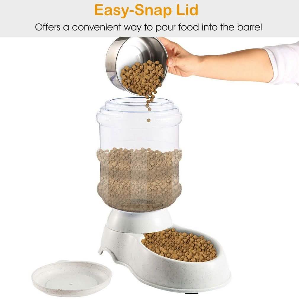 Automatic Pet Feeder Self-Dispensing Gravity Pets Food Dispenser DailySale