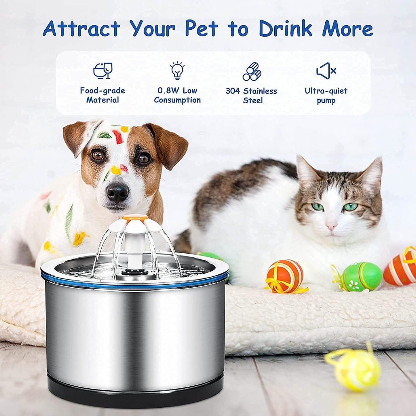 Automatic Pet Water Fountain DailySale