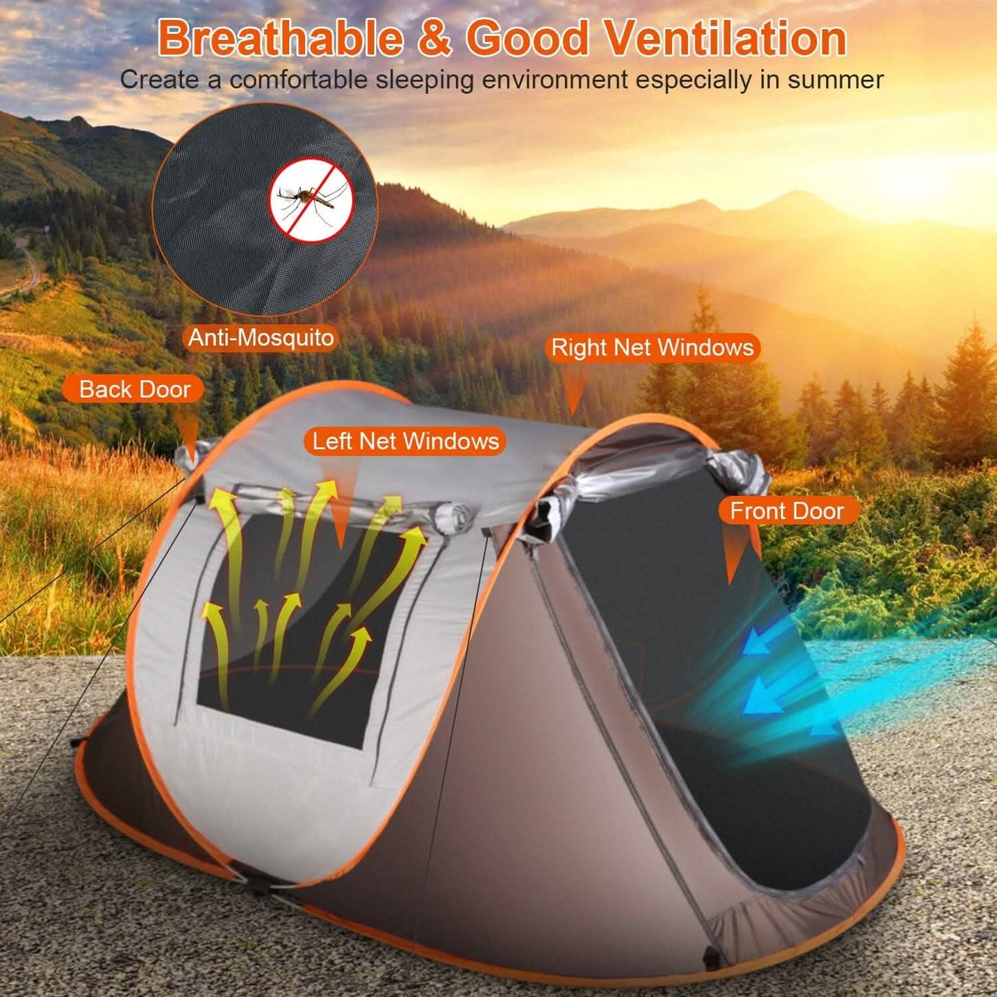 Automatic Pop Up Camping Tent DailySale