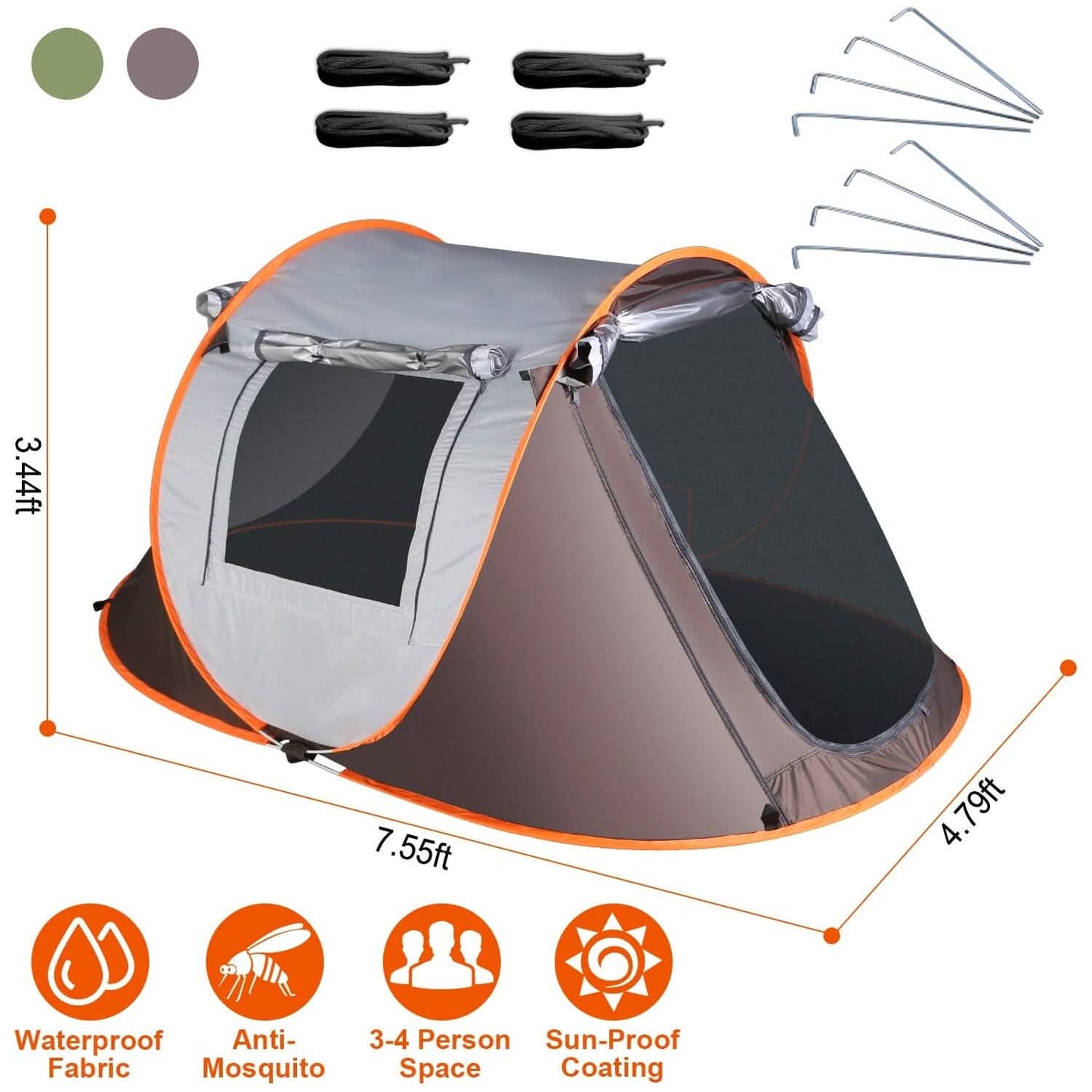 Automatic Pop Up Camping Tent DailySale