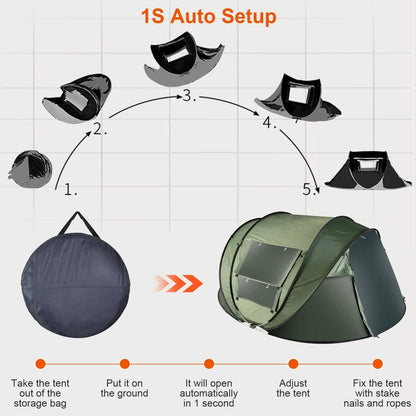 Automatic Pop Up Camping Tent DailySale