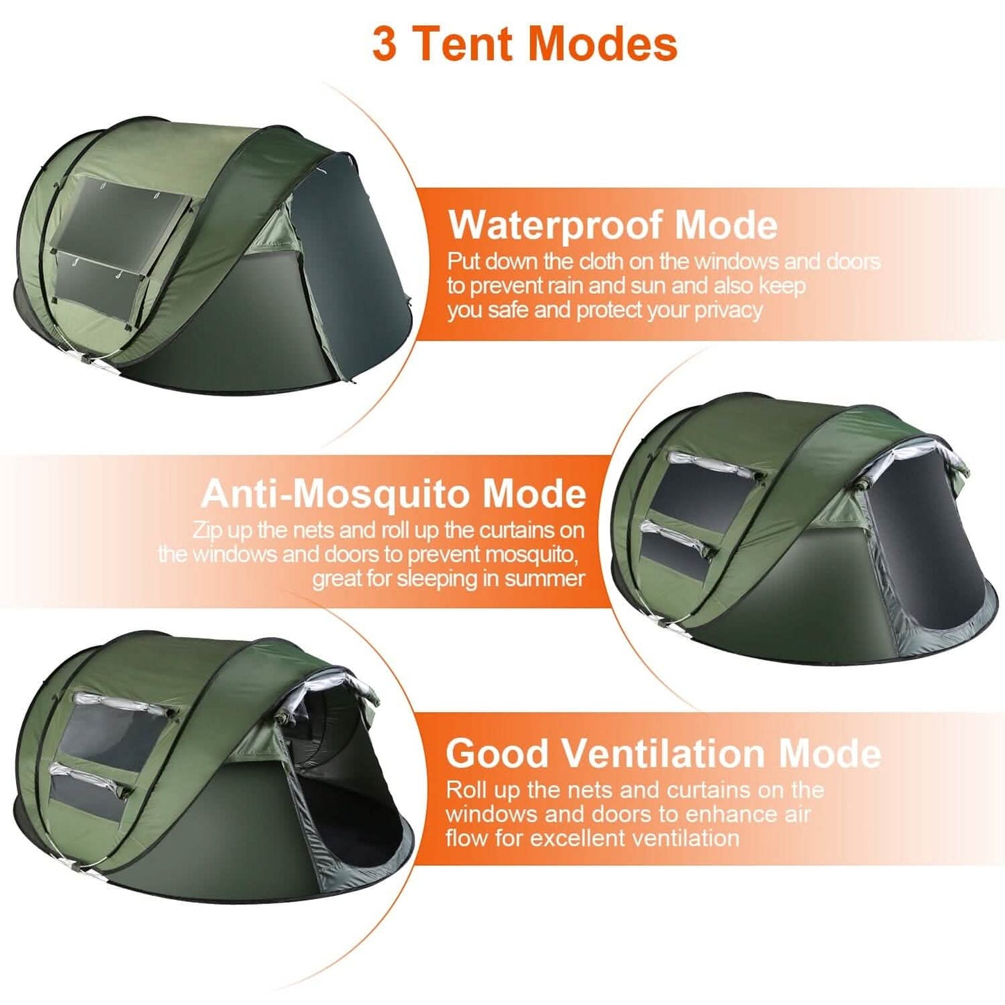 Automatic Pop Up Camping Tent DailySale