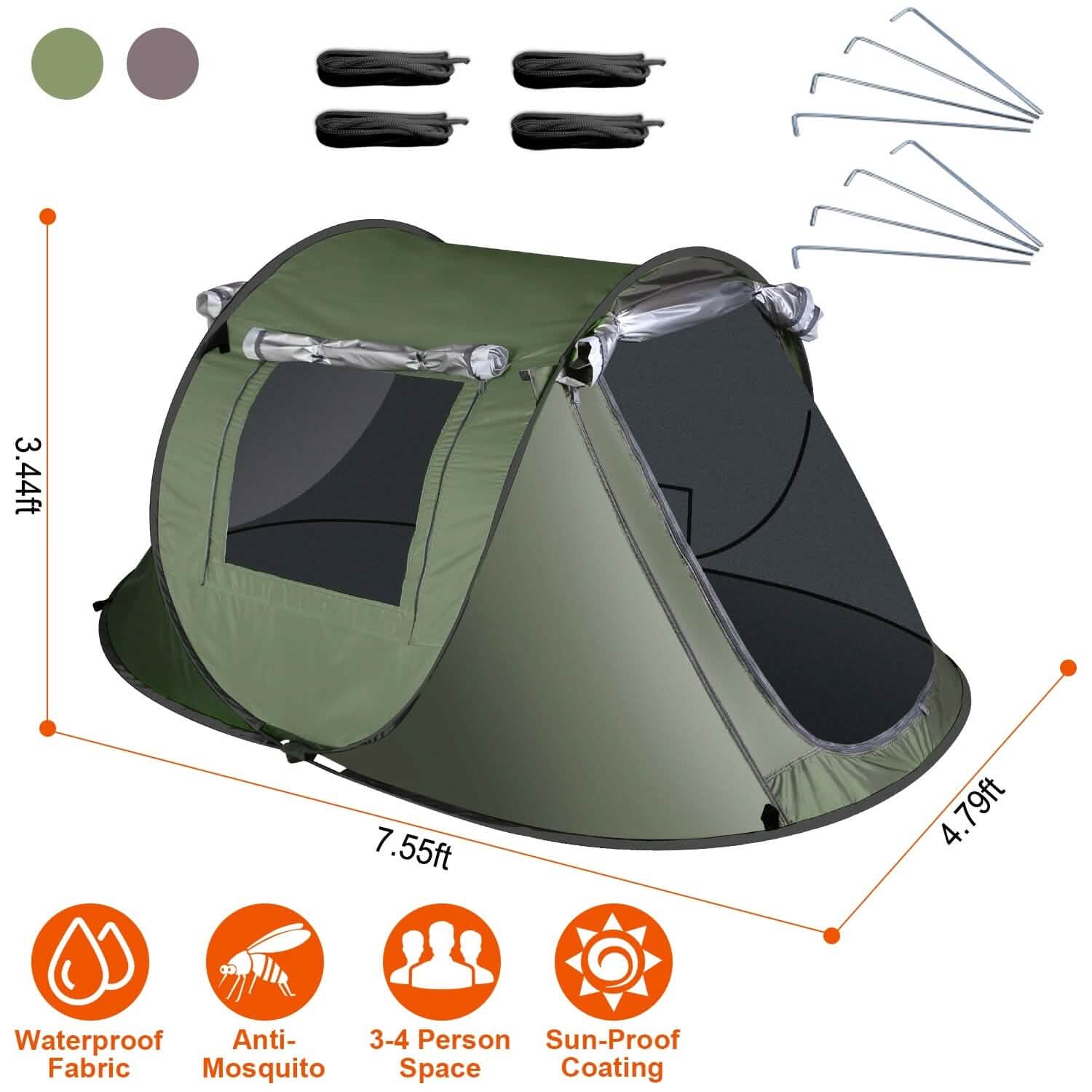 Automatic Pop Up Camping Tent DailySale