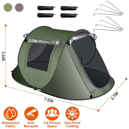 Automatic Pop Up Camping Tent DailySale