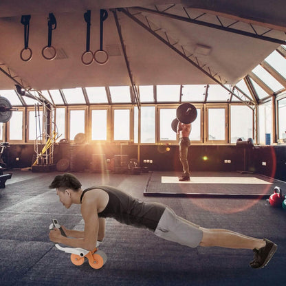 Automatic Rebound Abdominal Wheel Roller for Core Strength with Timer Kneel Pad DailySale