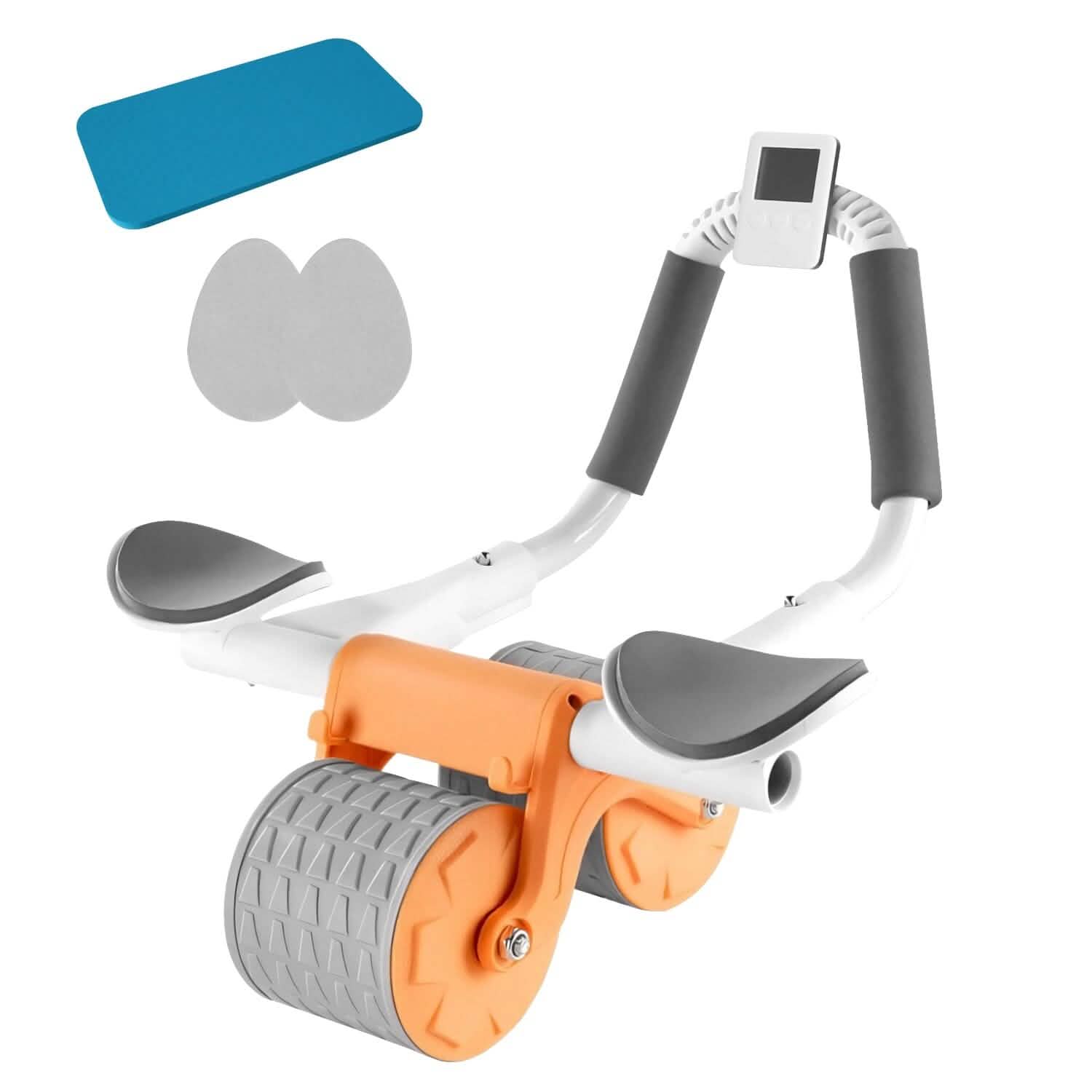 Automatic Rebound Abdominal Wheel Roller for Core Strength with Timer Kneel Pad DailySale