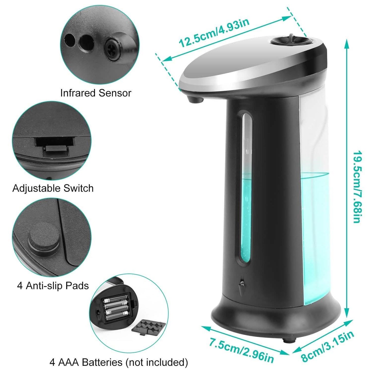 Automatic Soap Dispenser 400 ML/16.9 Oz DailySale