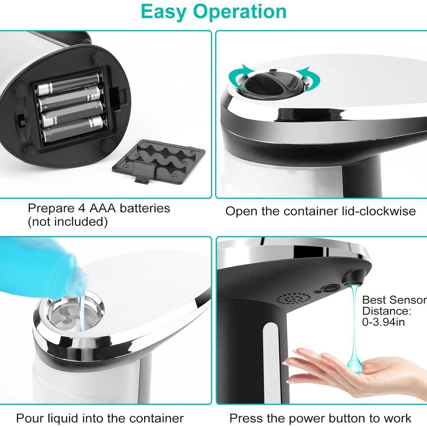 Automatic Soap Dispenser 400 ML/16.9 Oz DailySale