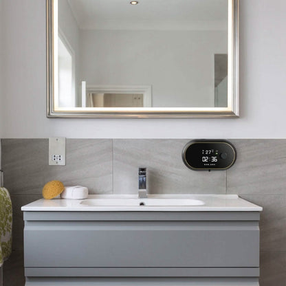 Automatic Soap Dispenser Wall Mounted Hand Free with Clock Temperature DailySale