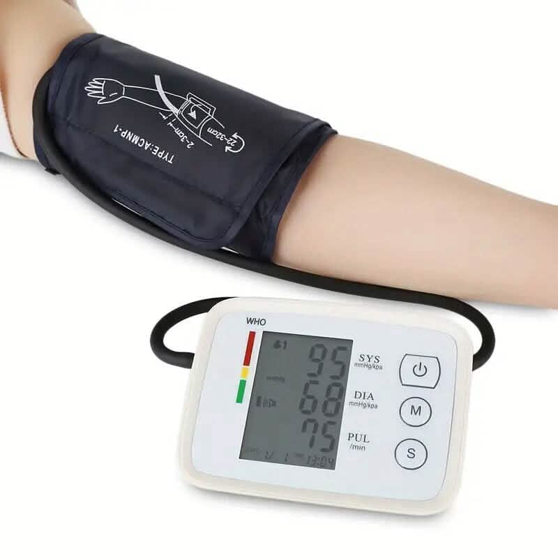 Automatic Upper Arm Blood Pressure Monitor with Heart Rate DailySale