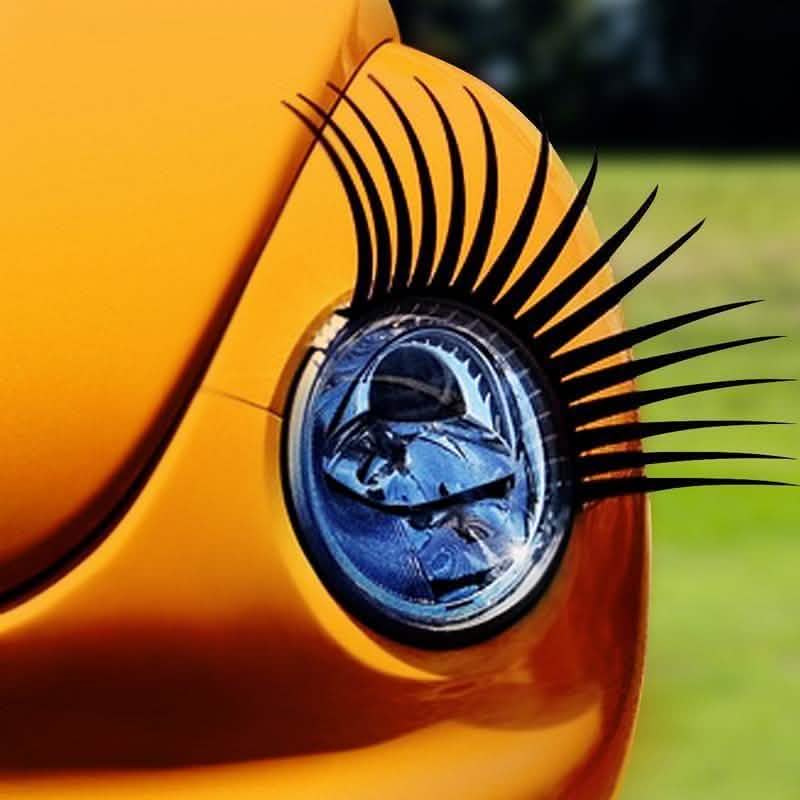 Automotive Headlamp Car Eyelash Decals DailySale