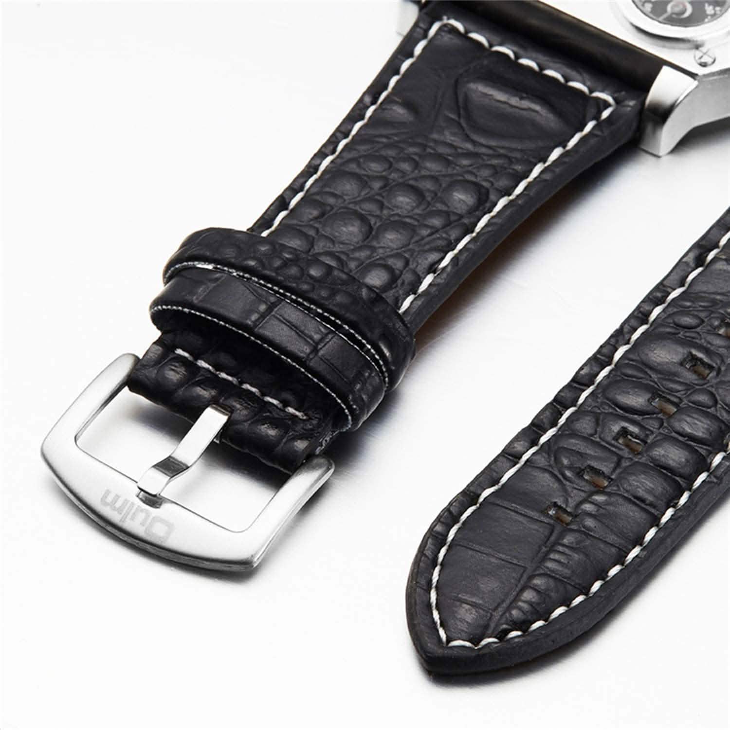 Avaner Mens Big Face Dual Time Zone Leather Strap Sport Watch DailySale