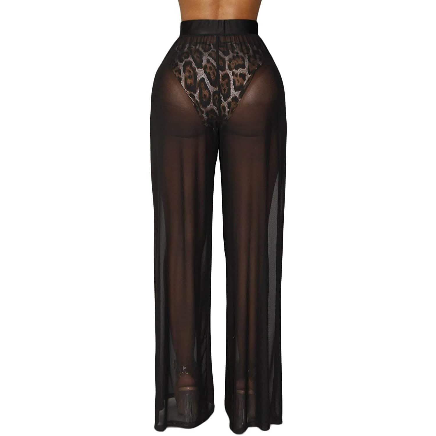 Awoscut Women See Through Sheer Mesh Pants DailySale