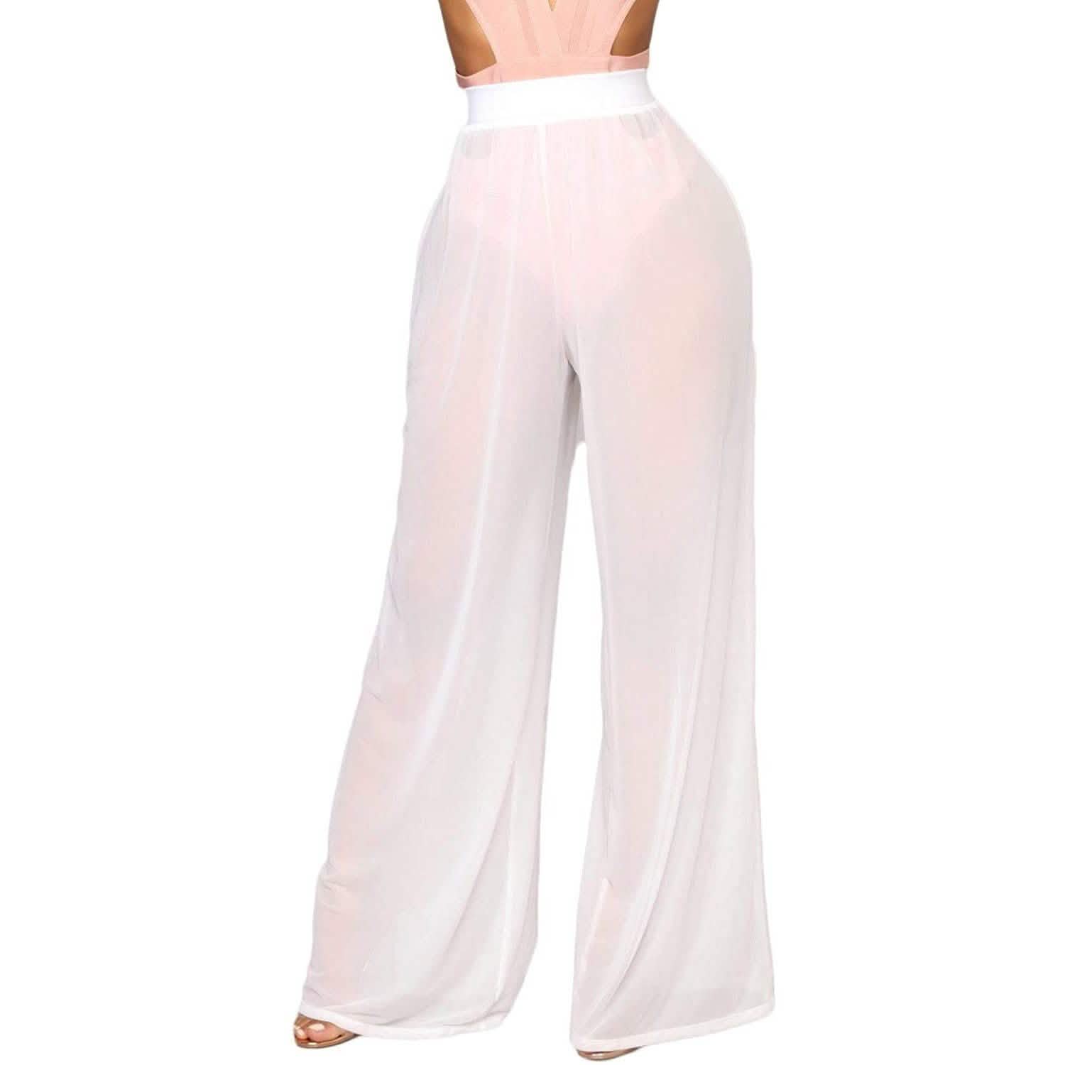 Awoscut Women See Through Sheer Mesh Pants DailySale