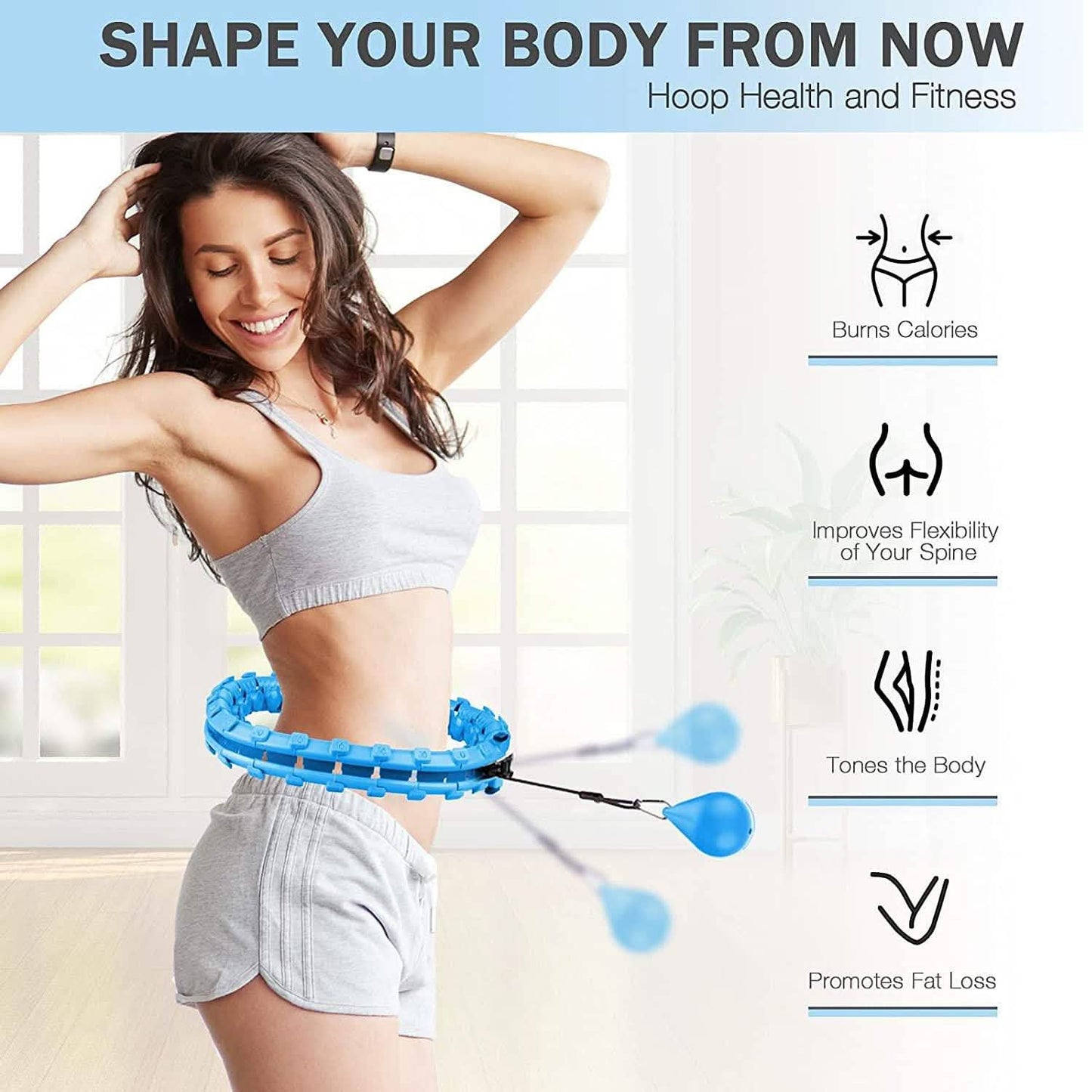 AZ GOGO Smart Hula Weighted Hoops DailySale