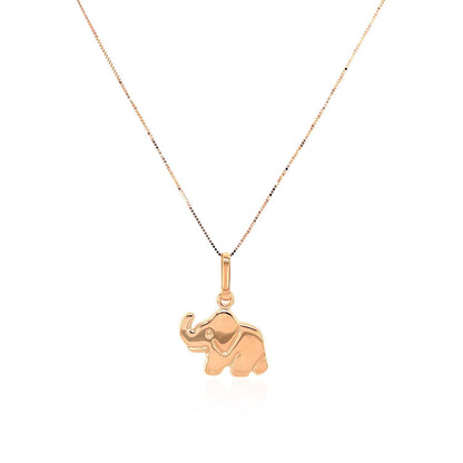Elephant Pendant in 10k Rose Gold Bids.com