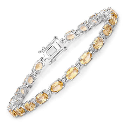 9.03 Carat Genuine Citrine .925 Sterling Silver Bracelet Bids.com