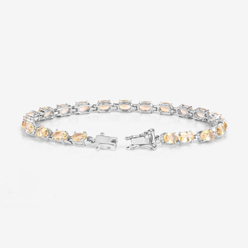 9.03 Carat Genuine Citrine .925 Sterling Silver Bracelet Bids.com