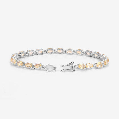 9.03 Carat Genuine Citrine .925 Sterling Silver Bracelet Bids.com