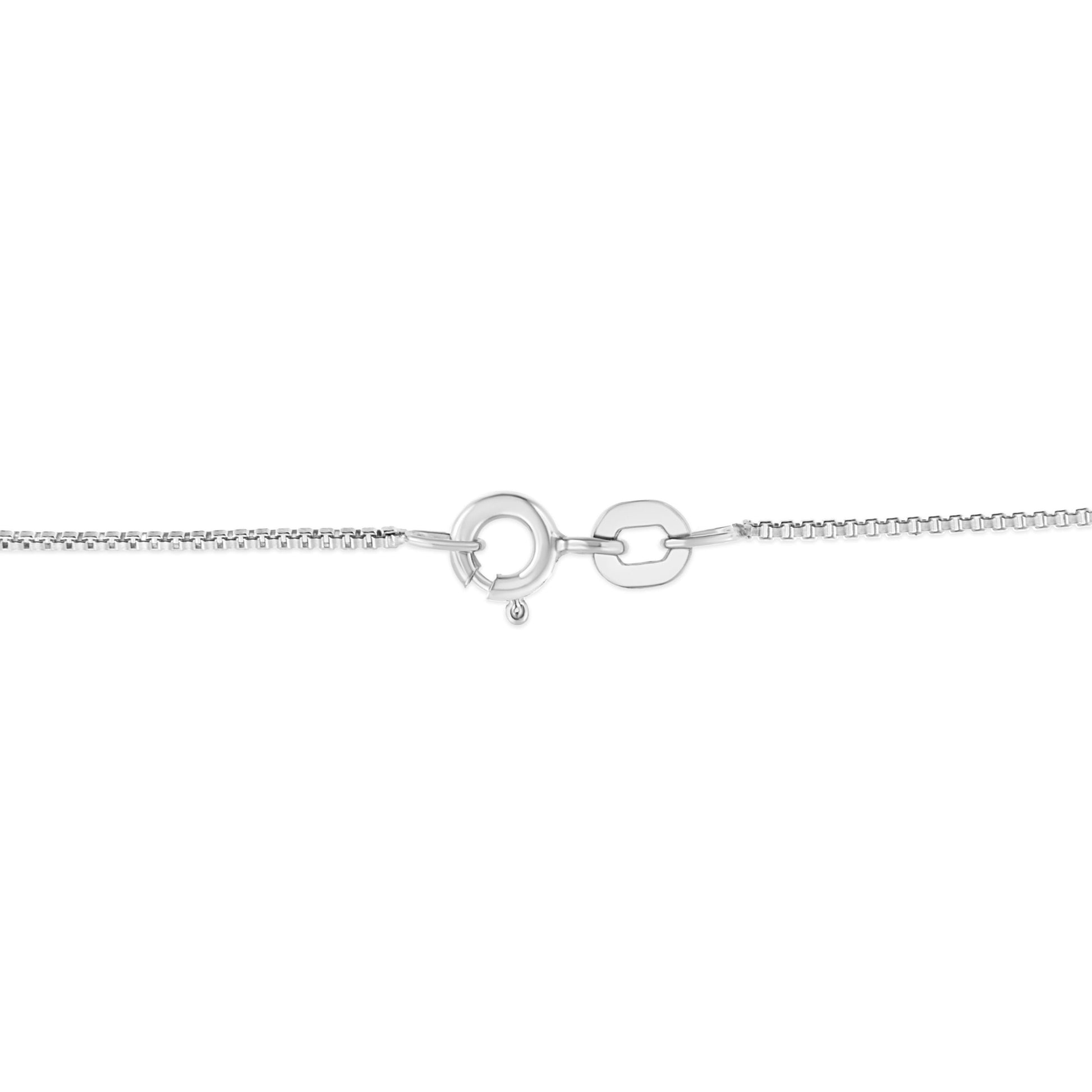 .925 Sterling Silver 1/2 Cttw Prong Set Treated Green Diamond Floral Cluster 18" Pendant Necklace (Green Color, I1-I2 Clarity) Bids.com