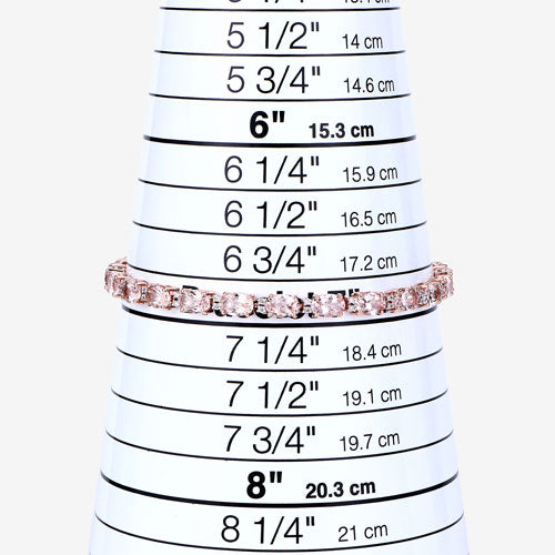 8.95 Carat Genuine Morganite and White Diamond 14K Rose Gold Bracelet Bids.com