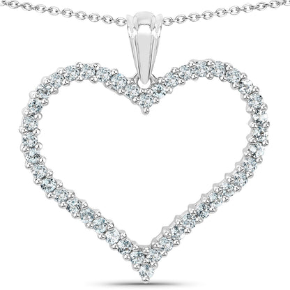 2.10 Carat Genuine Blue Topaz .925 Sterling Silver Pendant Bids.com