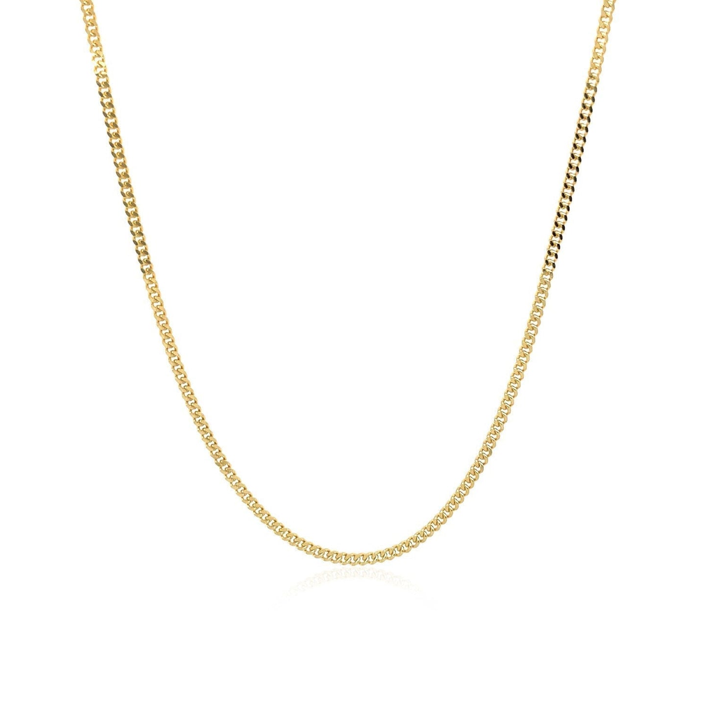14k Yellow Gold Gourmette Chain 1.5mm Bids.com