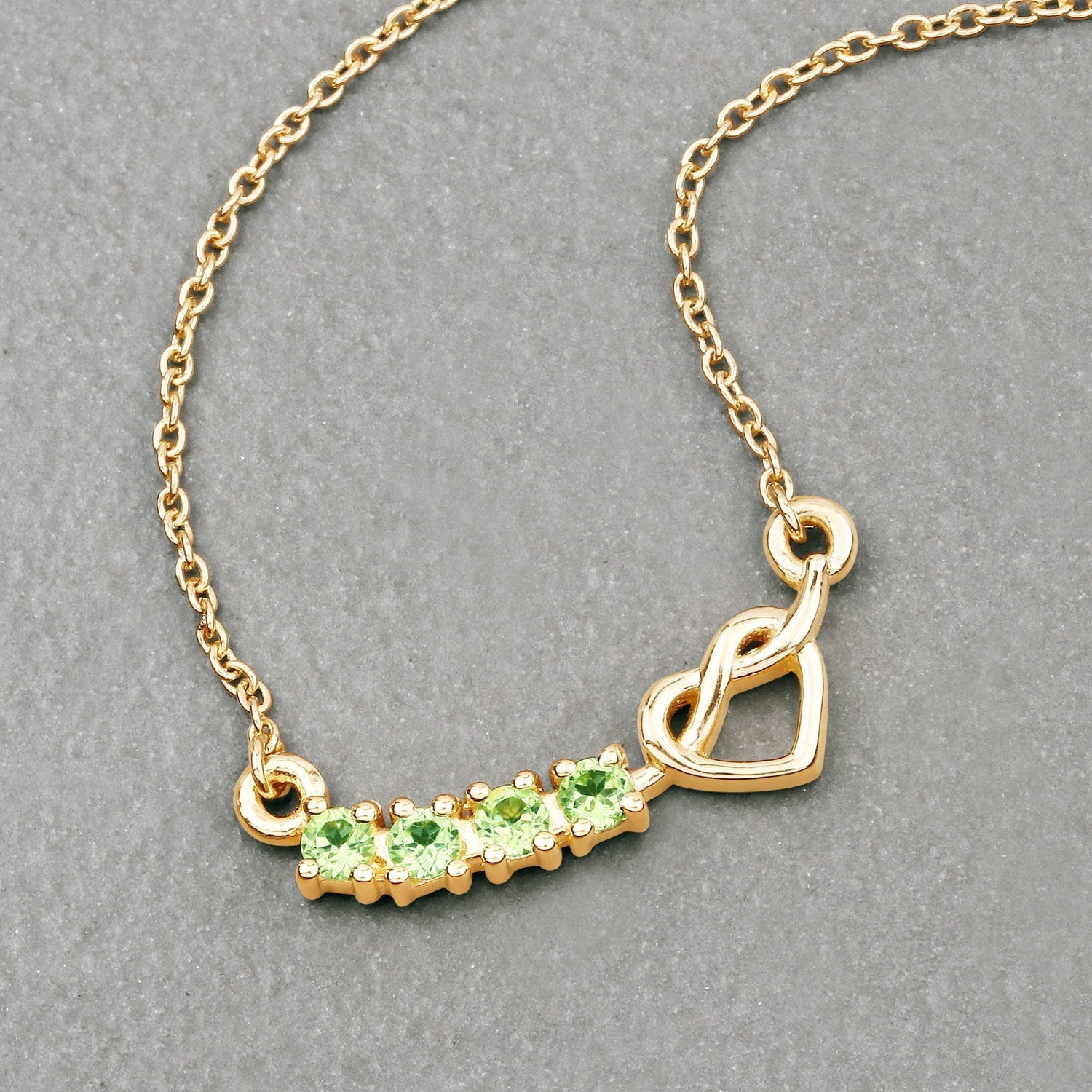 0.28 Carat Genuine Peridot .925 Sterling Silver Necklace Bids.com