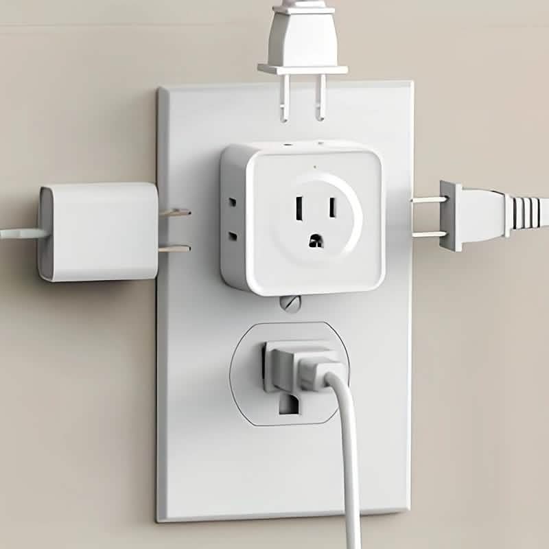 Multi-Function Socket Adapter – Five-Way Wall Extension DailySale
