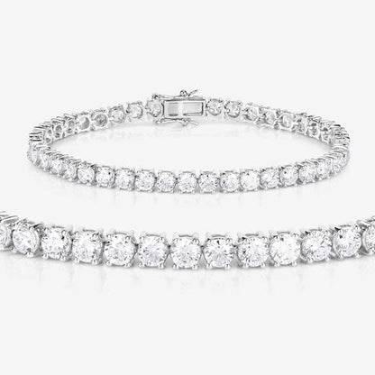 10.00 Carat Lab Grown Diamond 14K White Gold Bracelet Bids.com