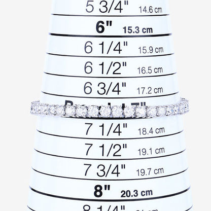 10.00 Carat Lab Grown Diamond 14K White Gold Bracelet Bids.com
